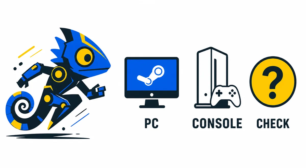 確認済みのPC経路と未確認のコンソールを分けて見るプラットフォーム確認イラスト
